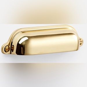 Vernon unlacquered 4 inch bin pull